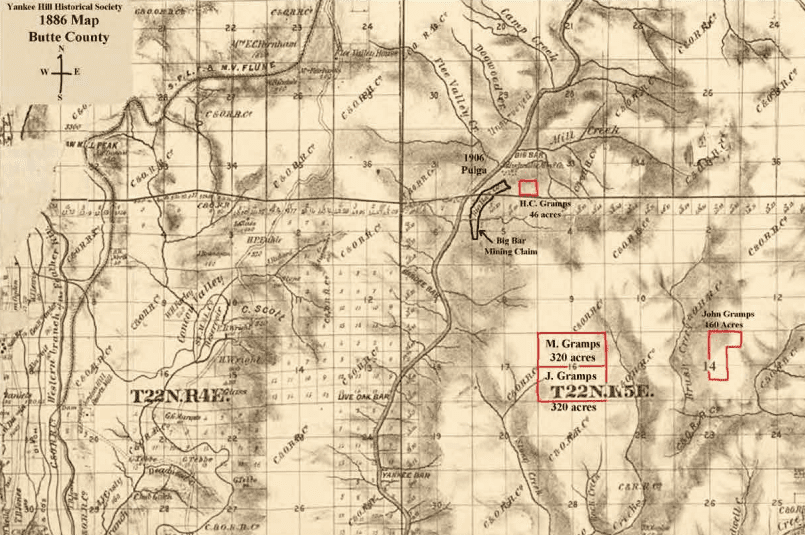 1886 Map Butte Country